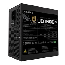 GIGABYTE zdroj UD750GM, 750W, 80+ Gold, 120mm fan