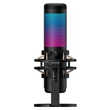 HyperX QuadCast S - USB Microphone (Black-Grey) - RGB Lighting (HMIQ1S-XX-RG/G) - Mikrofon