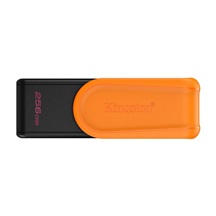 Kingston Flash Disk 256GB USB3.2 Gen 1 DataTraveler Exodia S (Black + Orange)