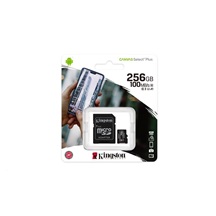 Kingston MicroSDXC karta 256GB Canvas Select Plus 100R A1 C10 Card + SD adaptér