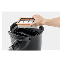 Karcher AD 4 Premium vysavač na popel, 600 W, kovová nádoba 17 l, kovový filtr, pozinkovaná sací hadice