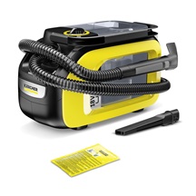 Kärcher SE 3-18 Compact Battery AKU tepovač, 18 V baterie, 1.7/2.9 l nádrže, funkce hygienického proplachu