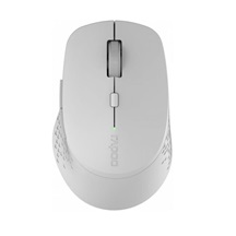 RAPOO myš M300 Silent Wireless Optical Mouse, Multi-mode: 2.4 GHz, Bluetooth 3.0 & 4.0, Grey