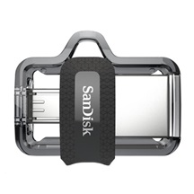 SanDisk Flash Disk 128GB Dual USB Drive m3.0 Ultra, OTG