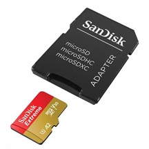 SanDisk micro SDXC karta 128GB Extreme (190 MB/s Class 10, UHS-I U3 V30) + adaptér