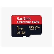 SanDisk micro SDXC karta 1TB Extreme PRO (200 MB/s Class 10, UHS-I U3 V30) + adaptér