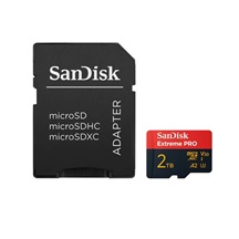 SanDisk micro SDXC karta 2TB Extreme PRO (250 MB/s A2 UHS-I U3 V30) + adaptér
