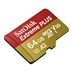 SanDisk micro SDXC karta 64GB Extreme PLUS (200 MB/s Class 10, UHS-I U3 V30) + adaptér