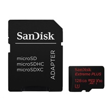 SanDisk MicroSDXC karta 128GB Extreme PLUS (100MB/s, Class 10  UHS-I V30)