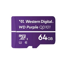 WD MicroSDXC karta 64GB Purple WDD064G1P0C Class 10, 16 TBW