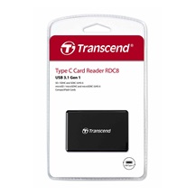 TRANSCEND Card Reader RDC8K2, USB 3.1 Gen1 All-in-1 Multi Card Reader,Type C