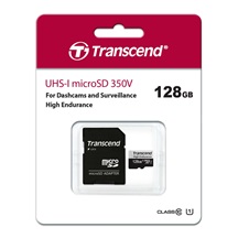 TRANSCEND MicroSDXC karta 128GB 350V, High Endurance