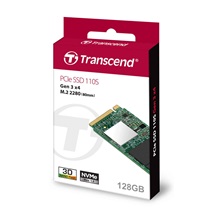 TRANSCEND SSD 110S 128GB, M.2 2280, PCIe Gen3x4, 3D TLC, DRAM-less