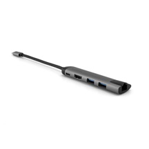 VERBATIM 49141 USB-C Multiport HUB, 2x USB 3.0, 1x USB-C, HDMI, LAN, šedá dokovací stanice