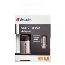 VERBATIM 49145 USB-C™ to VGA Adapter HUB