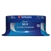 VERBATIM BD-R SL Datalife (25-pack)Blu-Ray/Spindle/6x/25GB WHITE BLUE SURFACE