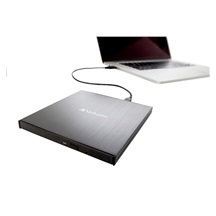 VERBATIM externí mechanika Ultra HD 4K Blu-ray External Slimline Writer (USB 3.1, USB-C) + zdarma 25GB médium +NERO