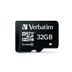 VERBATIM MicroSDHC karta 32GB Premium, U1