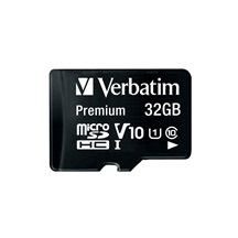 VERBATIM MicroSDHC karta 32GB Premium, U1 + SD adaptér