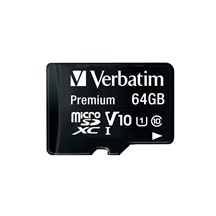 VERBATIM MicroSDXC karta 64GB Premium, U1 + adaptér