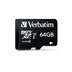 VERBATIM MicroSDXC karta 64GB Pro, U3 + adaptér