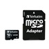 VERBATIM MicroSDXC karta 64GB Pro, U3 + adaptér