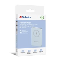 VERBATIM Powerbanka Charge 'n' Go, Magnetická, 10000 mAh, USB-C, Modrá