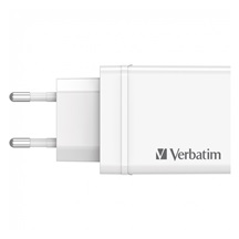 VERBATIM Univerzální adaptér nabíječka CHR-30EU2, 30W, 1x USB-C, 3x USB bílá
