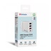 VERBATIM Univerzální adaptér nabíječka CHR-30EU2, 30W, 1x USB-C, 3x USB bílá