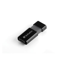 VERBATIM USB Flash Disk Store 'n' Go PinStripe 128GB - Black