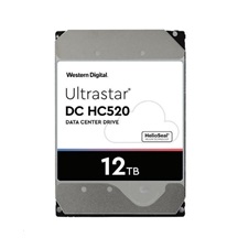 Western Digital Ultrastar® HDD 12TB (HUH721212ALE600) DC HC520 3.5in 26.1MM 256MB 7200RPM SATA 512E ISE (GOLD)
