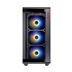 ADATA XPG case BATTLECRUISER Mid-Tower, bez zdroje, 4x 120mm ARGB Fan, Černá