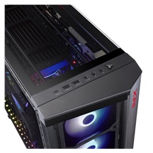 ADATA XPG case BATTLECRUISER Mid-Tower, bez zdroje, 4x 120mm ARGB Fan, Černá