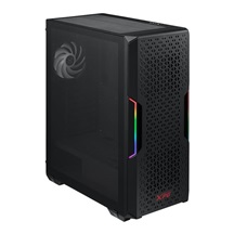 ADATA XPG case STARKER AIR Mid-Tower, bez zdroje, 1x 120mm + 1x 120mm ARGB, Černá