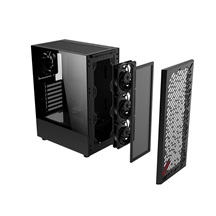 ADATA XPG case VALOR AIR Mid-Tower, bez zdroje, 4x 120mm Fan, Černá