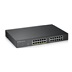 Zyxel GS1900-24EP 24-port Gigabit Smart Managed PoE Switch, 24x gigabit RJ45 (z toho 12x PoE), PoE budget 130W
