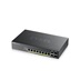 Zyxel GS2220-10HP 10-port L2 Managed Gigabit PoE Switch, 8x gigabit RJ45, 2x gigabit RJ45/SFP, PoE 180 W