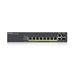 Zyxel GS2220-10HP 10-port L2 Managed Gigabit PoE Switch, 8x gigabit RJ45, 2x gigabit RJ45/SFP, PoE 180 W