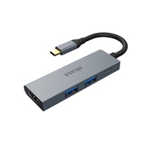 AKASA - externí USB hub - USB type-C s  HDMI
