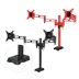 ARCTIC Z2 red - dual monitor arm with USB Hub inte