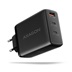 AXAGON ACU-DPQ100, GaN nabíječka do sítě 100W, 3x port (USB-A + dual USB-C), PD3.0/PPS/QC4+/Apple