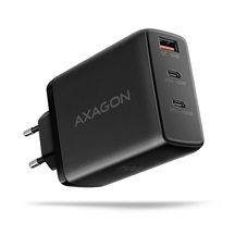 AXAGON ACU-DPQ100, GaN nabíječka do sítě 100W, 3x port (USB-A + dual USB-C), PD3.0/PPS/QC4+/Apple