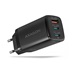 AXAGON ACU-DPQ65, GaN nabíječka do sítě 65W, 3x port (USB-A + dual USB-C), PD3.0/QC4+/PPS/Apple