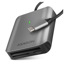 AXAGON CRE-S3C, USB-C 3.2 Gen 1 - SUPERSPEED čtečka karet 3-slot & lun SD/microSD/CF, podpora UHS-II