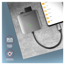 AXAGON CRE-S3C, USB-C 3.2 Gen 1 - SUPERSPEED čtečka karet 3-slot & lun SD/microSD/CF, podpora UHS-II