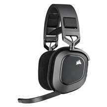 Corsair HS80 RGB Wireless/USB/USB/Bezdrát/Černá