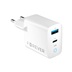 Rychlonabíječka do sítě Forever GaN TC-06-45AC GaN PD QC 1x USB-C 1x USB 45W bílá