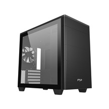 FSP CST360B/Micro Tower/Transpar./Černá
