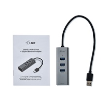 i-tec USB 3.0 Metal HUB 3 Port + Gigabit Ethernet