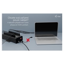 i-tec USB-C/USB-A Metal Charging + Data HUB, 15W/port, 20x USB-C, 360W